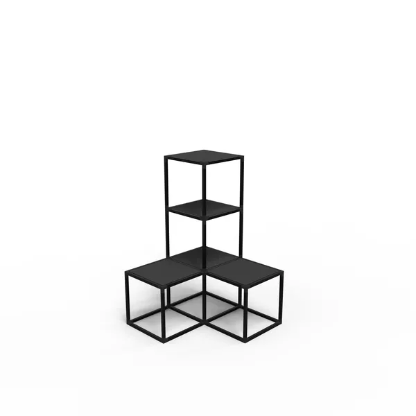 Regał Modular Cube kształt PL131 - 86x128x86cm - konstrukcja