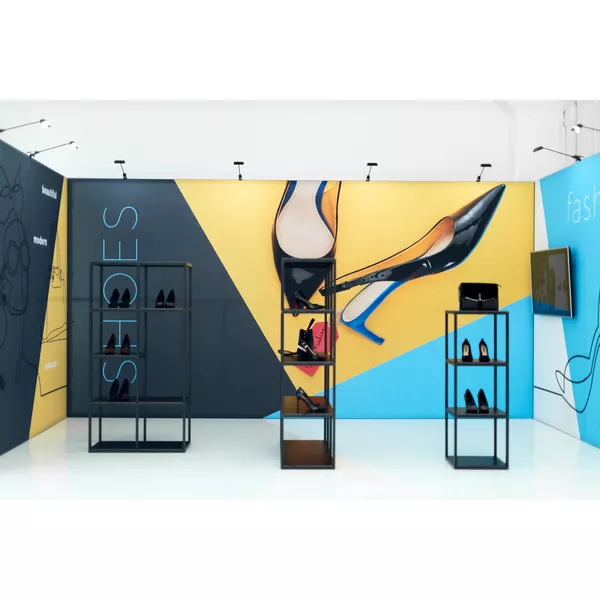 Wall Modularico M50 - 50x250cm, Frame + double-sided graphic on Blockout Nero