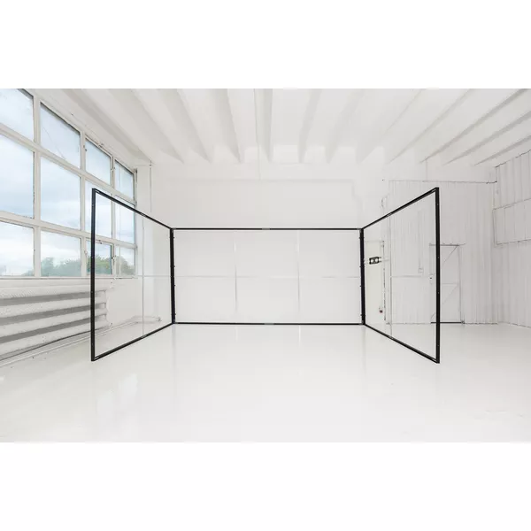 Wand modularico m50 - 290x250cm, rahmen + einseitige grafik auf blockout nero