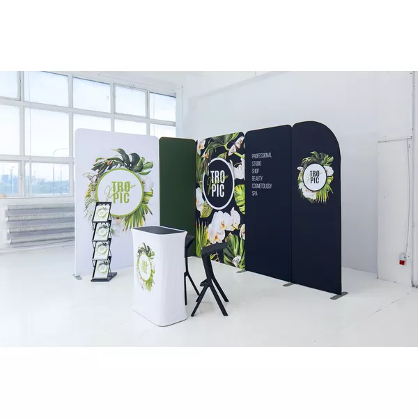 Wall Modularico S30 - 100x100cm - Double-sided graphics, Double-sided feet, Bag