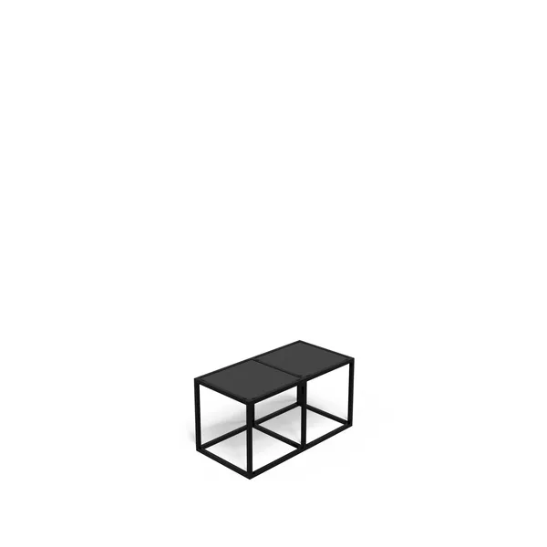 90x40cm-Regal mit modularem Cube-Rack-Befestigung - Nagano-Eiche