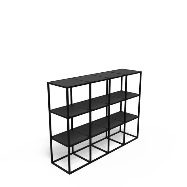 Shelf 80x40cm with fixing for a shelf Modular Cube - black