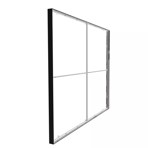 300x250cm - ścienna rama S100 LED, profil czarny 300x250cm - ścienna rama S100 LED, profil czarny