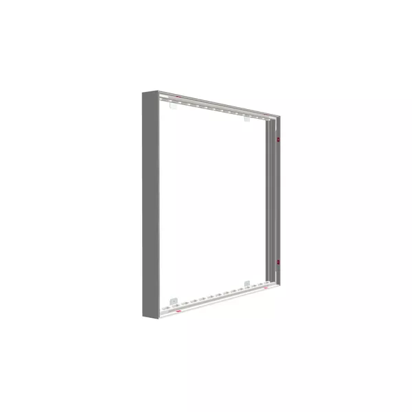 100x100cm - ścienna rama S100 LED, profil biały