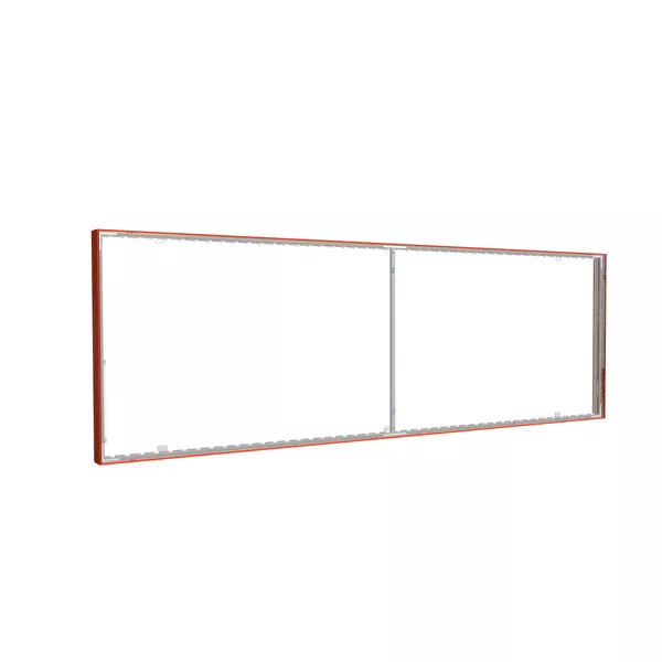 300x100cm - ścienna rama S100 LED, profil kolor RAL, tkanina z grafiką 1 strona