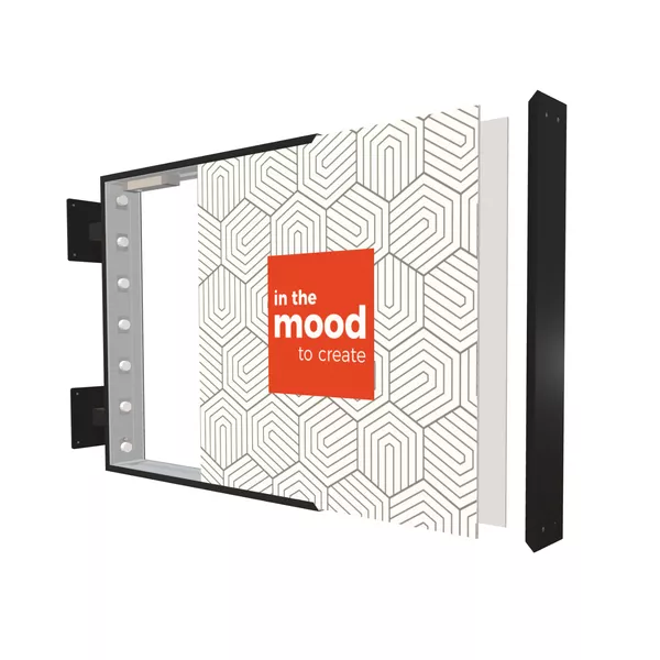 70x70 cm - Semafor LED - K5 100, stopa standard, lica z grafiką
