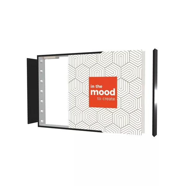 70x70 cm - Semafor LED - K5 100, stopa Mono z obudową, lica z grafiką