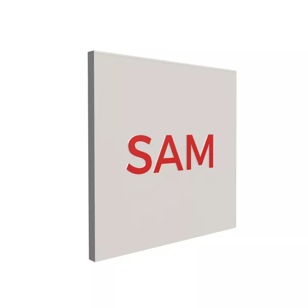 100x100 cm - K1 LED Lightbox - with White Dibond Composite Board and 3D Graphics