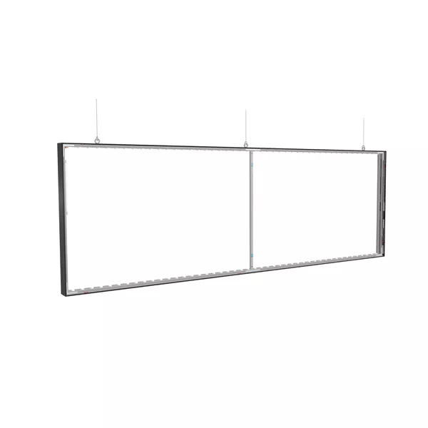 300x100cm - podwieszana na linkach rama S100 LED, profil czarny