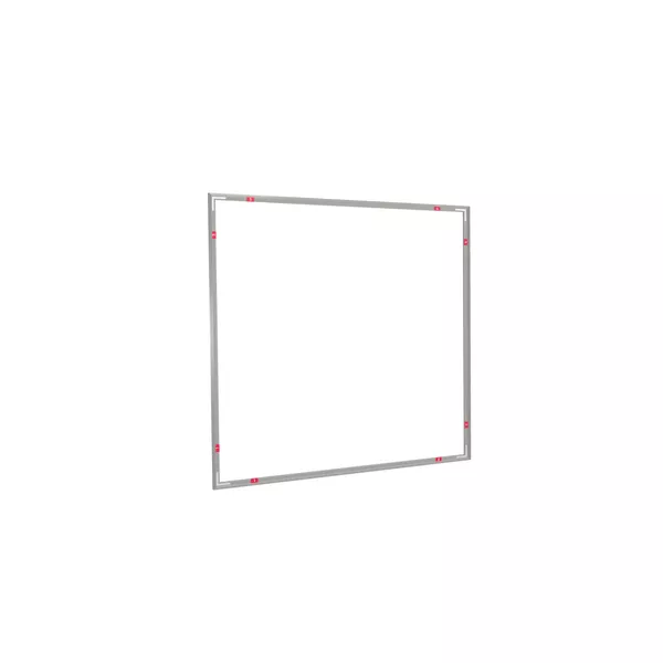 100x100cm - ścienna rama S18, profil srebrny 100x100cm - ścienna rama S18, profil srebrny