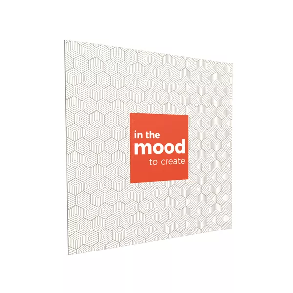 200x200cm - ścienna rama S18, profil srebrny, tkanina z grafiką 200x200cm - ścienna rama S18, profil srebrny, tkanina z grafiką