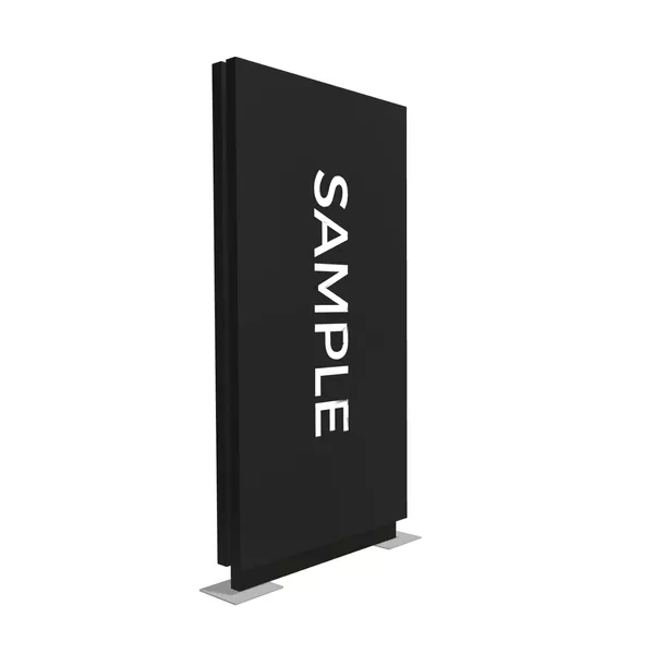100x200 cm - K2 LED Pylon with Dibond - black, flat graphics