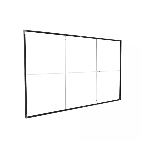 390x250cm - ściana standardowa Modularico M50, profil czarny 390x250cm - ściana standardowa Modularico M50, profil czarny