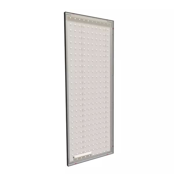 93x250cm - ściana standardowa Modularico M50LED, profil czarny