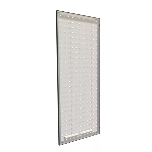 95x250cm - ściana standardowa Modularico M50LED, profil czarny