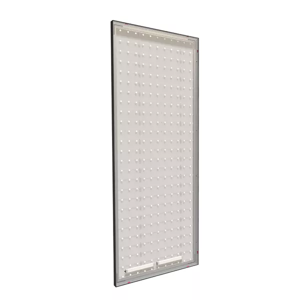 98x250cm - ściana standardowa Modularico M50LED, profil czarny