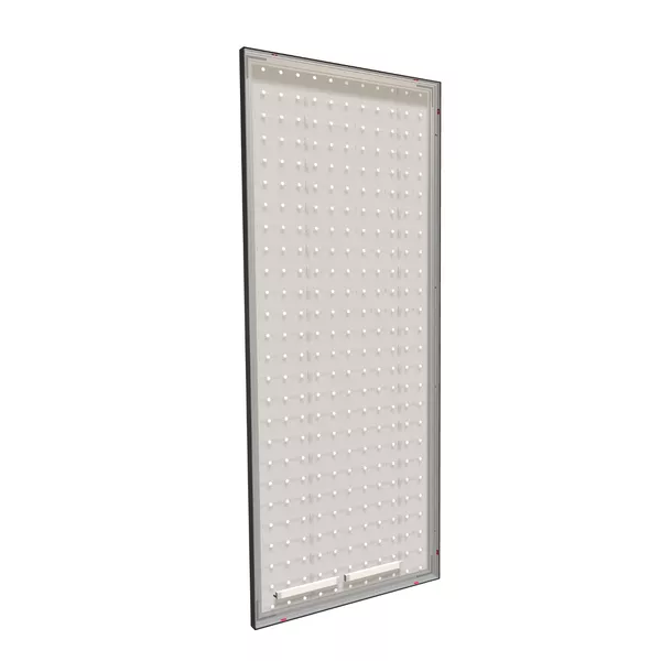 100x250cm - ściana standardowa Modularico M50LED, profil czarny