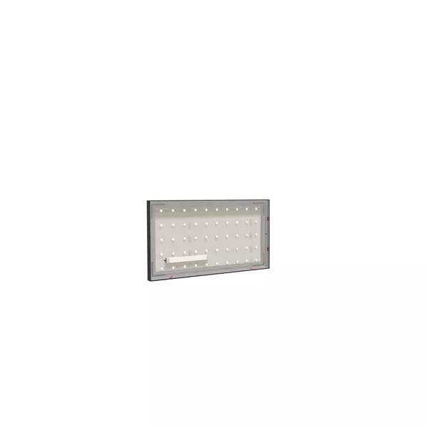 90x50cm - nadstawka ściany Modularico M50LED, profil czarny