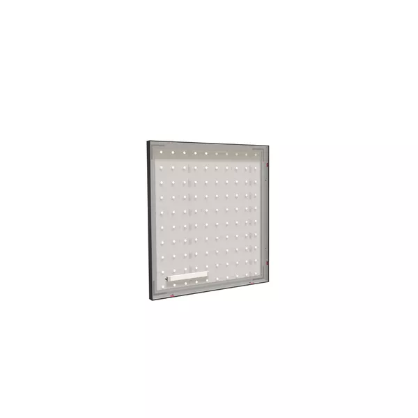 90x100cm - Wandlerweiterung Modularico M50LED, schwarzes Profil