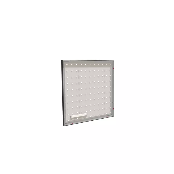 95x100cm - nadstawka ściany Modularico M50LED, profil czarny