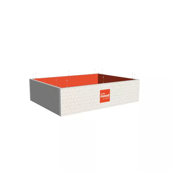 400x300x100cm - Podwieszenie S4 S100LED, kolor srebrny