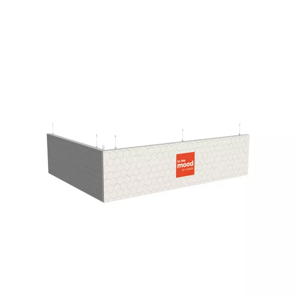 400x300x100cm - Podwieszenie S2 S100LED, kolor srebrny