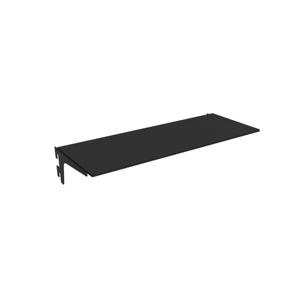 100x38cm - półka HPL z mocowaniami Double Faro, czarna