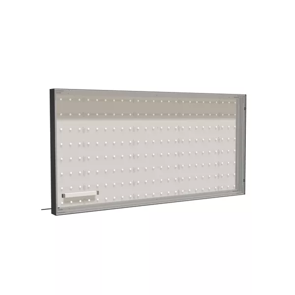 200x100cm - Cadre mural S100T LED arrière, profil noir, graphisme sur tissu Samba ST