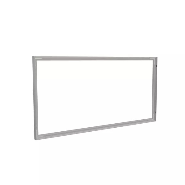 Wandrahmen S50T 200x100 cm, Silbernes Profil