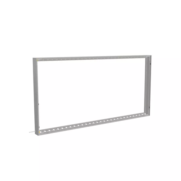 200x100cm - ścienna rama S100T LED, profil srebrny