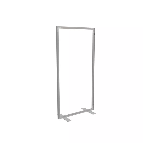 100x200cm - stojąca rama S50D, profil srebrny, stopy