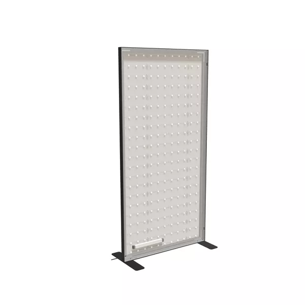 100x200cm - stojąca rama S50T LED, profil czarny, stopy