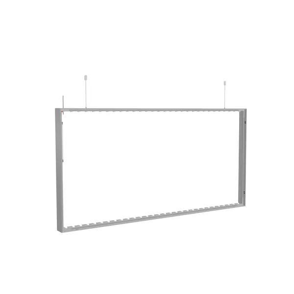200x100cm - podwieszana na linkach rama S100D LED, profil srebrny