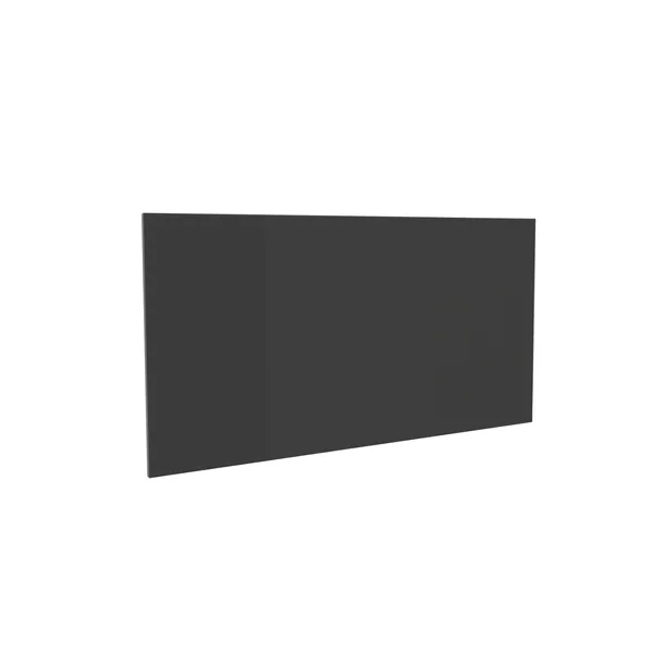 200x100cm - tkanina Blockout Nero, bez druku, strona czarna - obszycie gumką silikonową SEG
