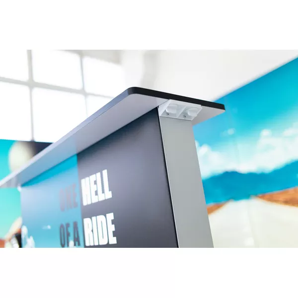 Smart Frame GO LED counter, double-sided graphics on Samba ST fabric