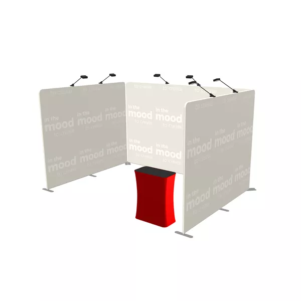Modularico S30, układ C, 400x300cm, lampy Led, lada Ariete