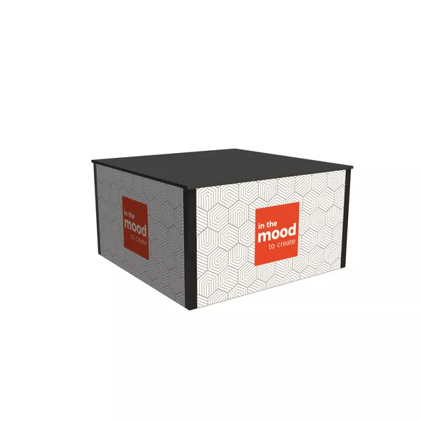 130x130x70cm - regał Podium, 4x Smart Frame S50T LED