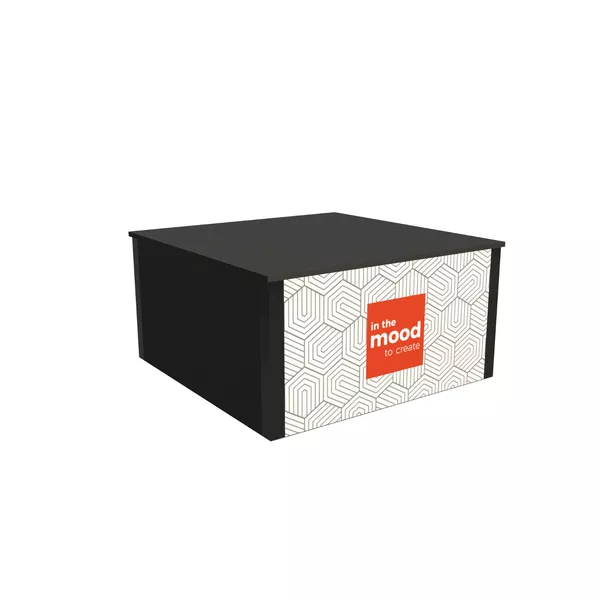 100x100x50cm - regał Podium, 2x Smart Frame S50T LED,2x panel