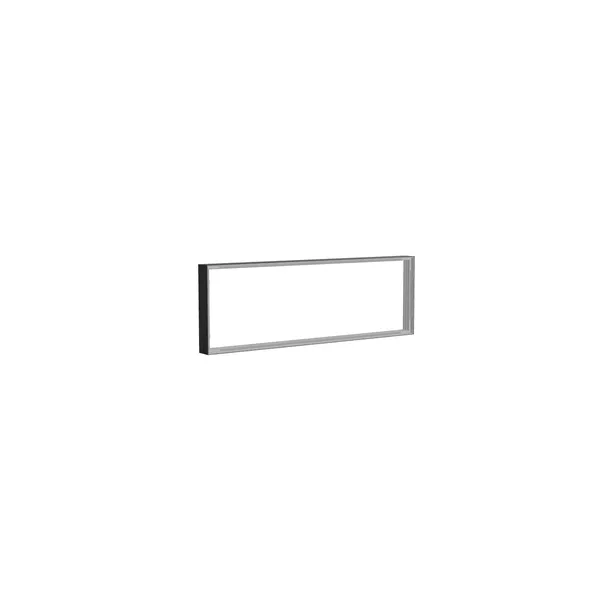 150x50cm - nadstawka ściany Modularico M100LED, profil czarny