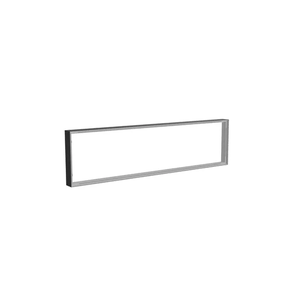 190x50cm - nadstawka ściany Modularico M100LED, profil czarny