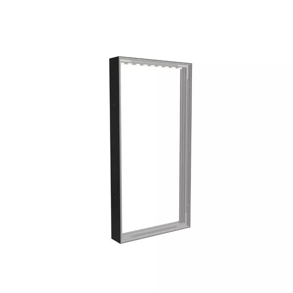50x100cm - nadstawka ściany Modularico M100LED, profil czarny