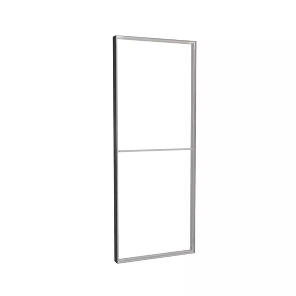 98x250cm - ściana frontowa sufitu Modularico M100, profil czarny