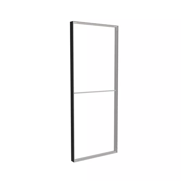 100x250cm - ściana frontowa sufitu Modularico M100, profil czarny