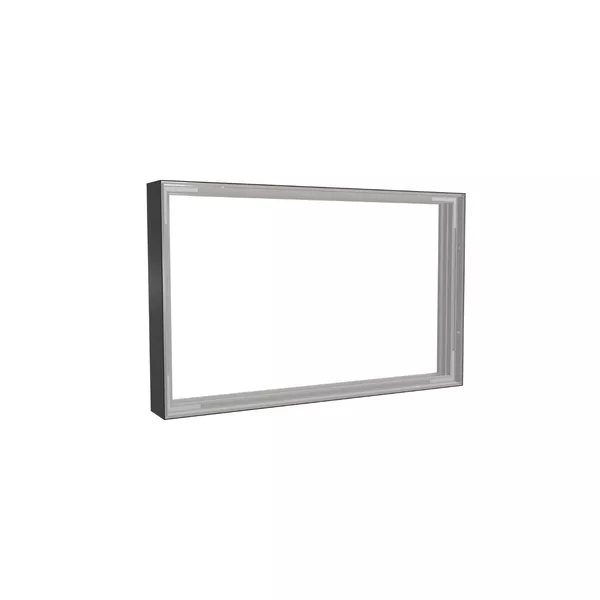 80x50cm - nadstawka ściany Modularico M100, profil czarny