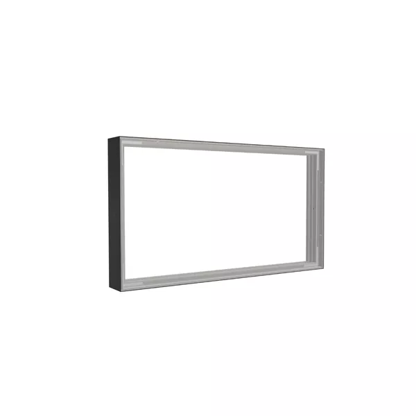 90x50cm - nadstawka ściany Modularico M100, profil czarny