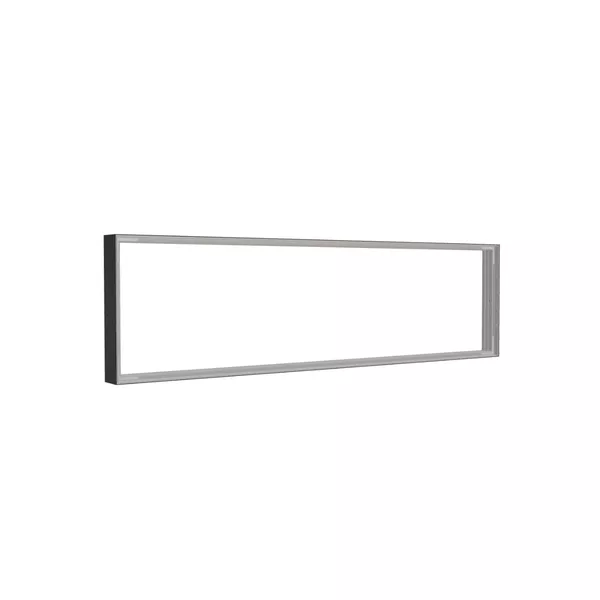 180x50cm - nadstawka ściany Modularico M100, profil czarny