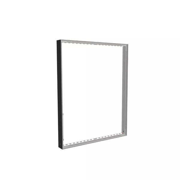 100x125cm - ściana Quadro Modularico M100LED, profil czarny