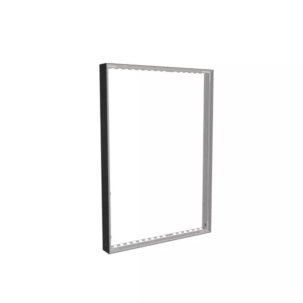 88x125cm - ściana Quadro Modularico M100LED, profil czarny