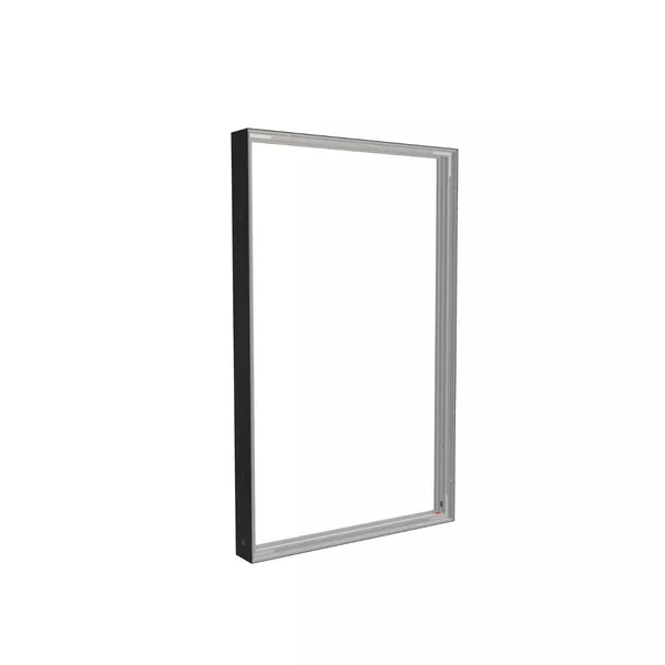 78x125cm - ściana Quadro Modularico M100, profil czarny