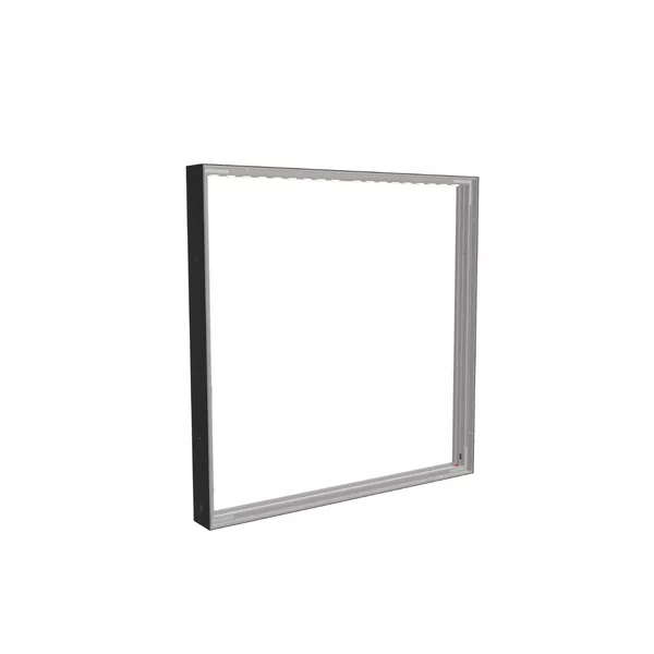 100x100cm - ściana Quadro Modularico M100LED, profil czarny
